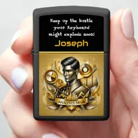 Creative Data Scientist Showcasing Skills Zippo Lighter