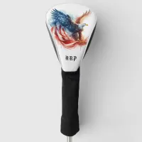 *~* American Flag .. Initials USA Bald Eagle AP16 Golf Head Cover