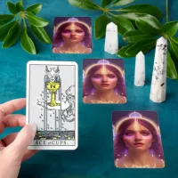 Glowing Goddess of Light Digital Fantasy Art Tarot