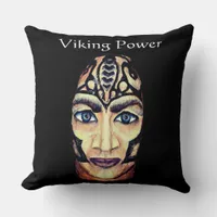 Scandinavian viking - Viking power Throw Pillow