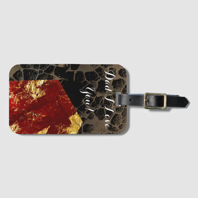 Global warming - Burning House - Father’s day Luggage Tag