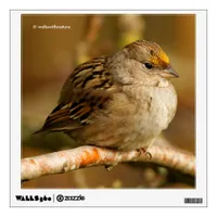 The Resilience of One Golden-Crowned Sparrow Wall Sticker