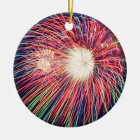 Fireworks Ceramic Ornament