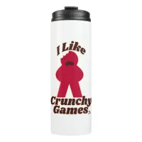 Love Crunchy Games Meeple Art Logo Thermal Tumbler