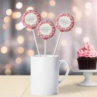 Simple Minimalist Elegant Text Wedding Chocolate Covered Oreo Pop