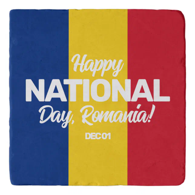 Romania Independence Day Romanian National Flag Trivet