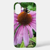 Bumblebee on Eastern purple Coneflower iPhone 16 Plus Case