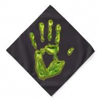 Glowing Ghoul Handprint Bandana