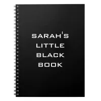 Personalized Little Black Book Notebook