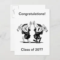 Graduation Couple or Friends Class of 20XX Announcement Postcard