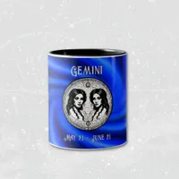 Zodiac Blue Galaxy Gemini Mug