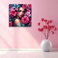 Beautiful Hispanic Anime Woman Poster