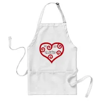 Be My Valentine Heart Adult Apron