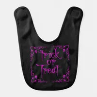 Halloween Poison Purple Trick or Treat Baby Bib