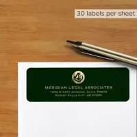 Legal Emblem Return Address Label