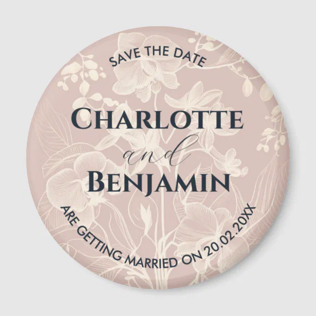 Orchid Love | Wedding | Save The Date Magnet