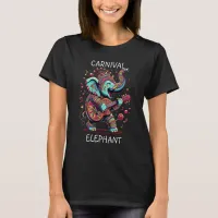 Elephant Playing Guitar Carnival Elephant T-Shirt