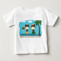 Monkeys Enjoying Vacation In Hawaii Infant T-shirt