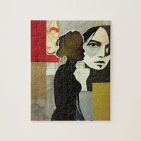 Figurative Collage Mixed Media Jigsaw Puzzle