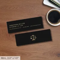 Lawyer Scales of Justice Mini Business Card