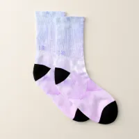 Snow Scene with Ornaments and Blue Pink Tint Snow Socks