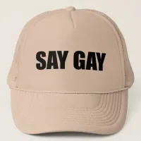Say Gay Pro-LGBTQ Trucker Hat