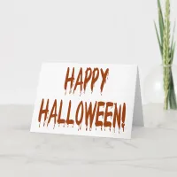 Happy Bloody Halloween Card