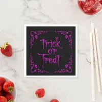 Poison Purple Trick or Treat Napkins