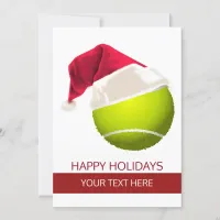 tennis Holiday Greeting Cards