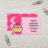 cute pink cupcake business Cards