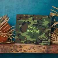 Funny Quote Military Green Camouflage Plaque