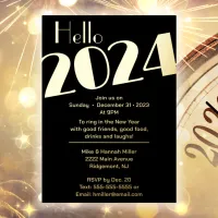 New Year's Eve Party Foil Invitation