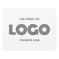 Black Modern Logo Door Sign