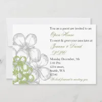 elegant green Corporate party Invitation