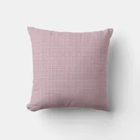 Simple Mauve Pink Throw Pillow