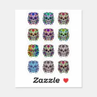 Sugarskull fun! sticker