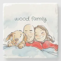 Dog Parents Stone Coaster