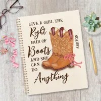 Cowgirl Boots Bow Quote Western Boho Floral  Planner