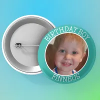 Personalized Birthday Boy| Name and Photo Button