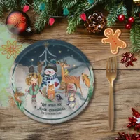 Magic Christmas Friends personalized  Paper Plates