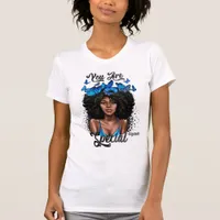 Radiant Black Diva Embracing Bold Empowerment T-Shirt