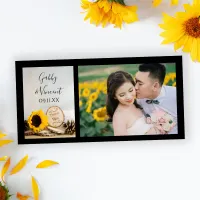 Rustic Sunflower Woodland Wedding Thank You