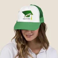 Class of 20XX Graduation Green Cap & Diploma Hat