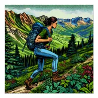 Backpacking ... the Trail Poster