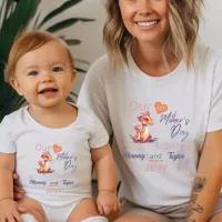 Mom Matching Dinosaur Our FirstMother'sdayTogether T-Shirt