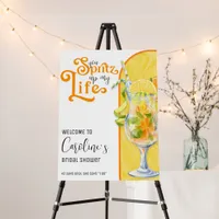 Aperol Spritz Italian Bridal Shower Welcome Sign