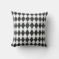 Paris Harlequin Throw Pillow