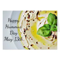 May 13th is Hummus Day Recipe Card