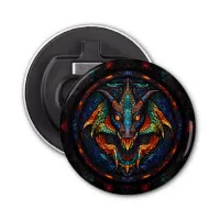 Dragon Stained Glass Mosaic Design Bottle Opener