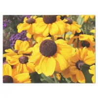 Bright yellow Black-Eyed Susan Tissue Paper